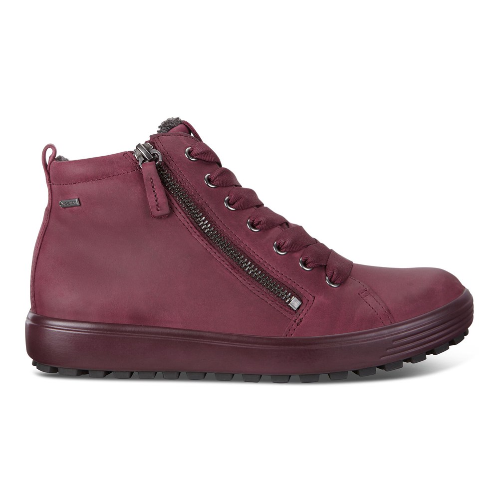 Tenis Mujer - ECCO Soft 7 Tred Gtx Hi - Vino - BEG041697